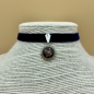Preview: blaues Samtband-Collier "Fabienne"