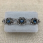 Preview: Armband "Theresa" Saphire Front