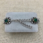 Preview: Armband "Theresa" Smaragd Verschluss