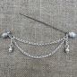 Preview: lange Tuchnadel mit Eichel Offen | Trachtenschmuck und Accessoires aus Oberbayern