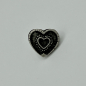 Preview: Herz-Anstecknadel im Antik-Silber-Look mit Trachten-Ornament