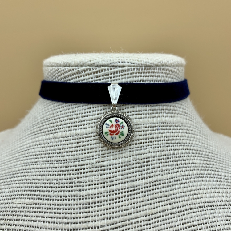 Samtband-Collier R4