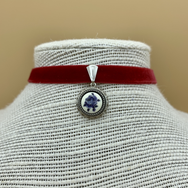 Samtband-Collier R6