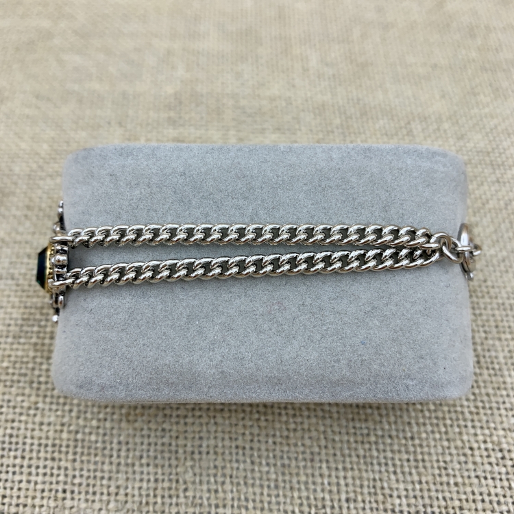 Armband "Klari" Smaragd Seite