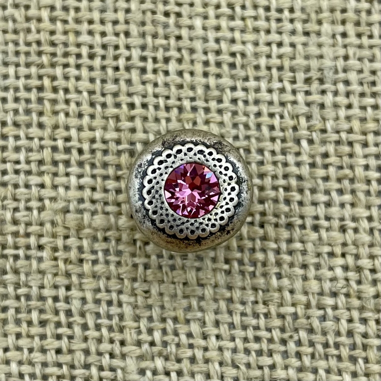 Filigraner Knopf - Rose 209 | Trachtenknöpfe  und Kurzwaren