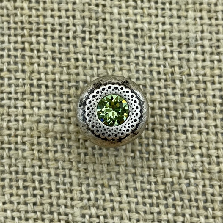 Filigraner Knopf - Peridot 214 | Trachtenknöpfe  und Kurzwaren