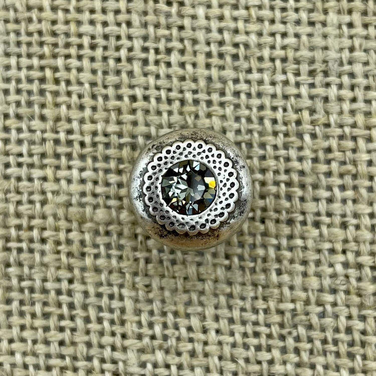 Filigraner Knopf - Black Diamond 215 | Trachtenknöpfe  und Kurzwaren