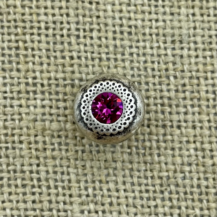 Filigraner Knopf - Fuchsia 502 | Trachtenknöpfe  und Kurzwaren