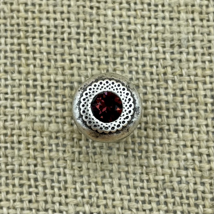 Filigraner Knopf - Burgundy 515 | Trachtenknöpfe  und Kurzwaren