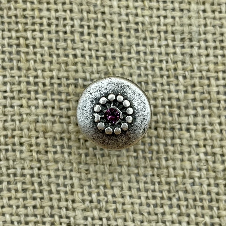 Filigraner Knopf - Amethyst 204 | Trachtenknöpfe  und Kurzwaren