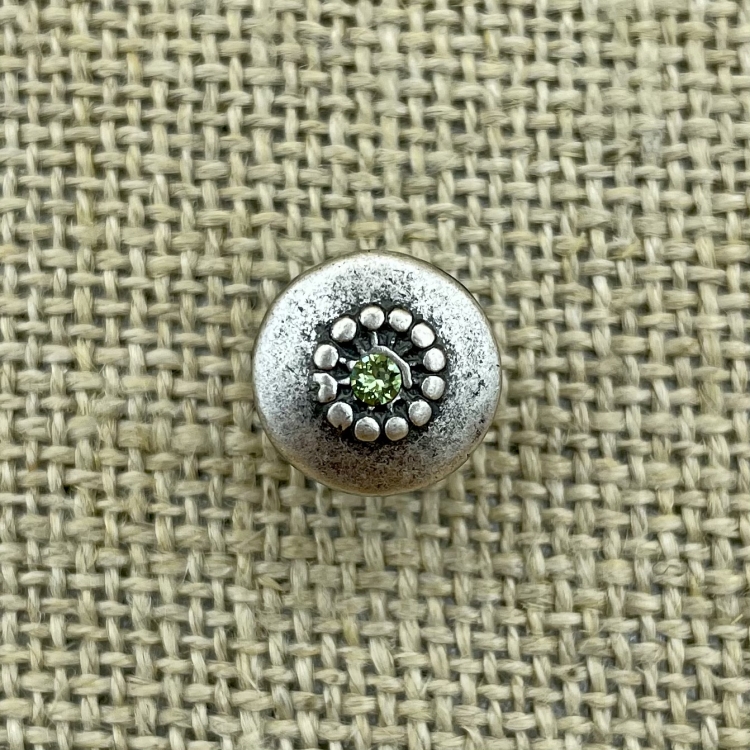 Filigraner Knopf - Peridot 214 | Trachtenknöpfe  und Kurzwaren