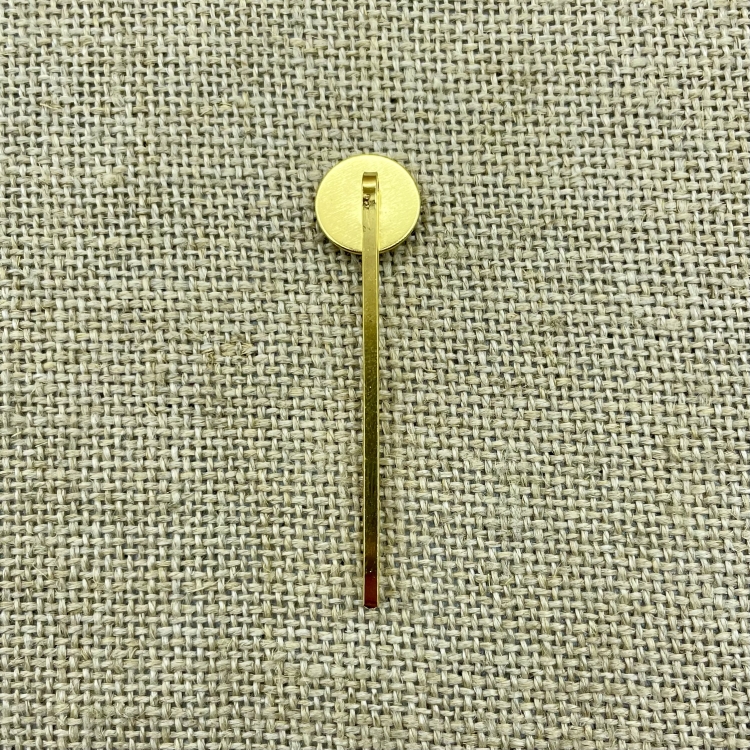 goldene Haarklammer Rückseite | Trachtenschmuck