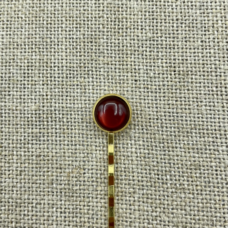 goldene Haarklammer Detail | Trachtenschmuck