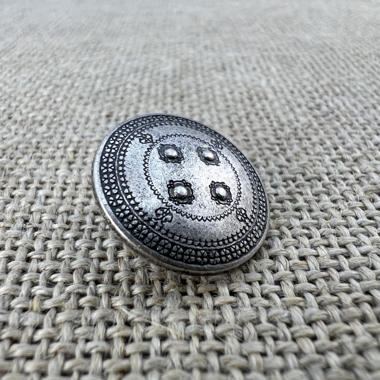 antiker Taler-Knopf - alt-silber | Kurzwaren und Trachtenaccessoires