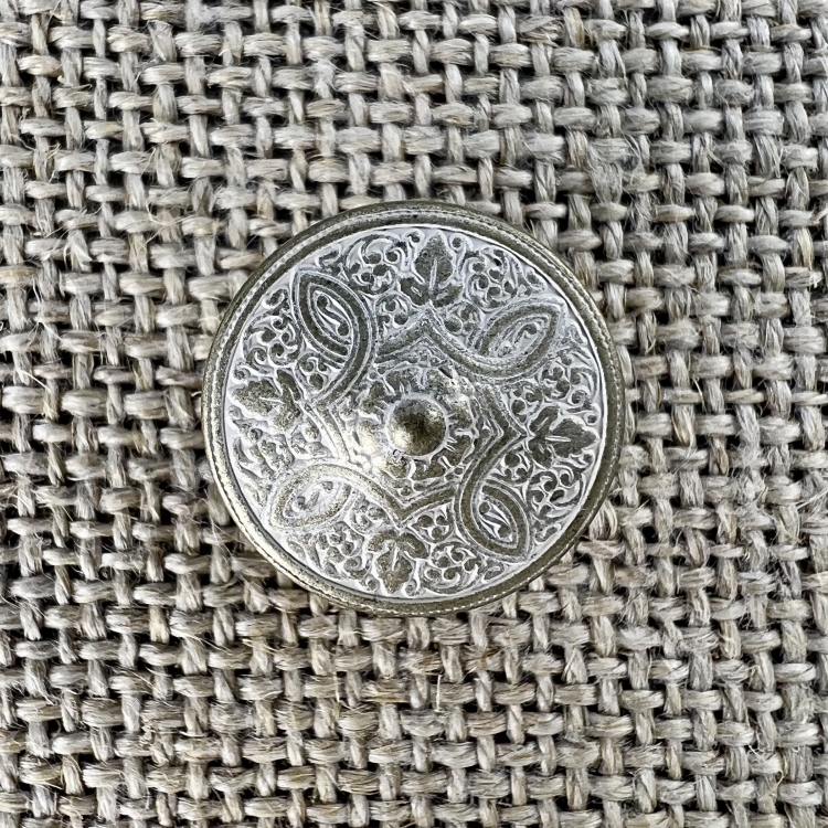 nordischer Taler-Knopf - neu-silber
