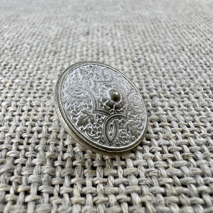 nordischer Taler-Knopf - neu-silber