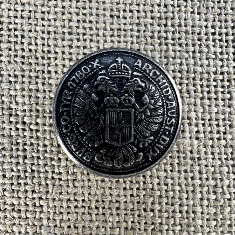 Theresien-Knop-alt-silber | Trachtenknopf und Kurzwaren aus Oberbayern