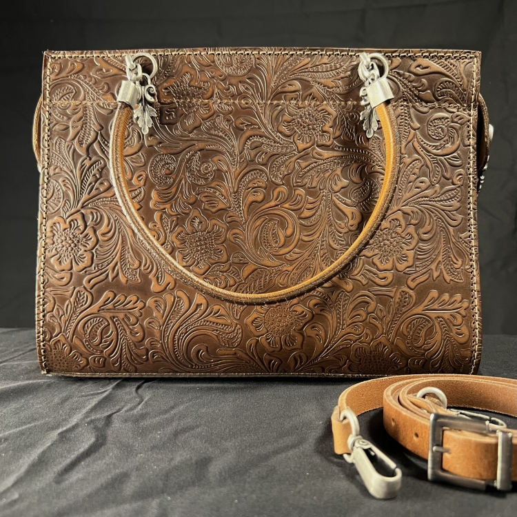 braune Büffelleder-Tasche