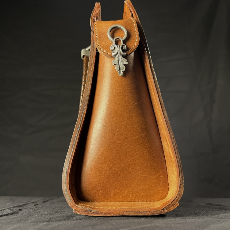 braune Büffelleder-Tasche