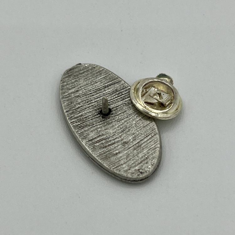 Notenschlüssel-Anstecknadel im Antik-Silber-Look