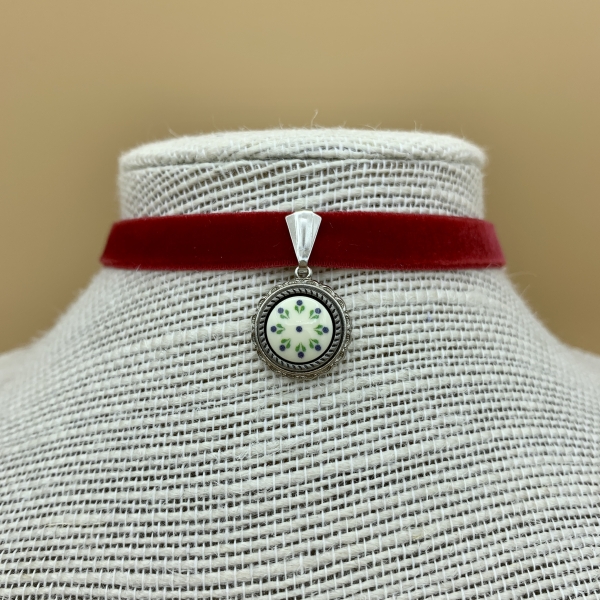 Samtband-Collier R8