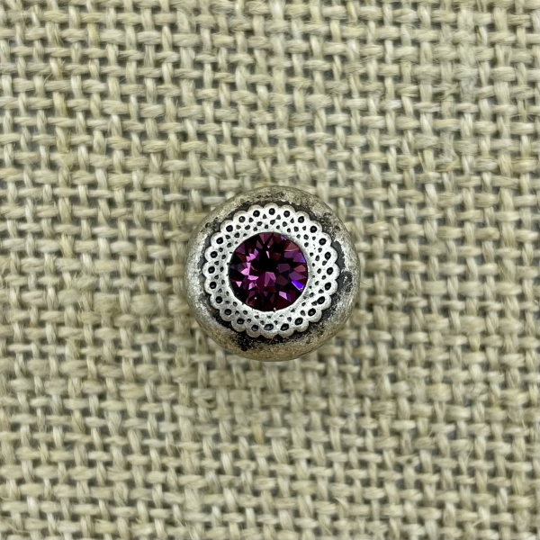 Filigraner Knopf - Amethyst 204 | Trachtenknöpfe  und Kurzwaren