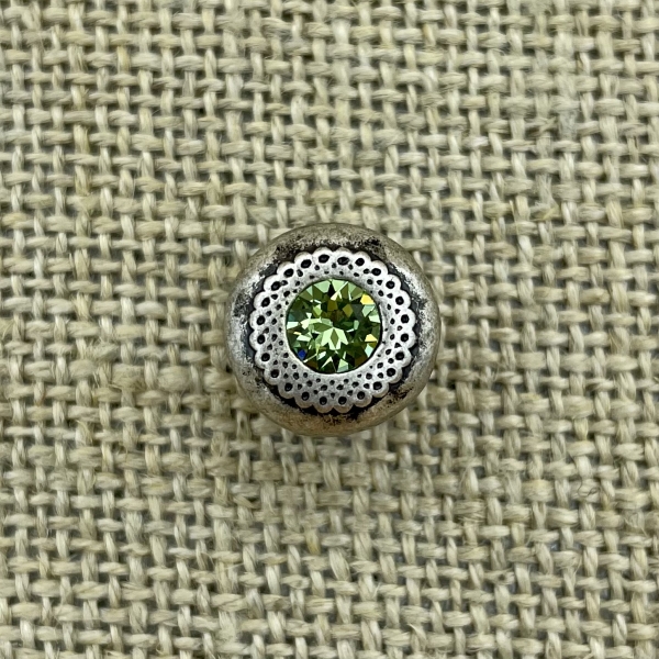 Filigraner Knopf - Peridot 214 | Trachtenknöpfe  und Kurzwaren