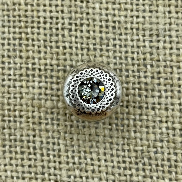 Filigraner Knopf - Black Diamond 215 | Trachtenknöpfe  und Kurzwaren