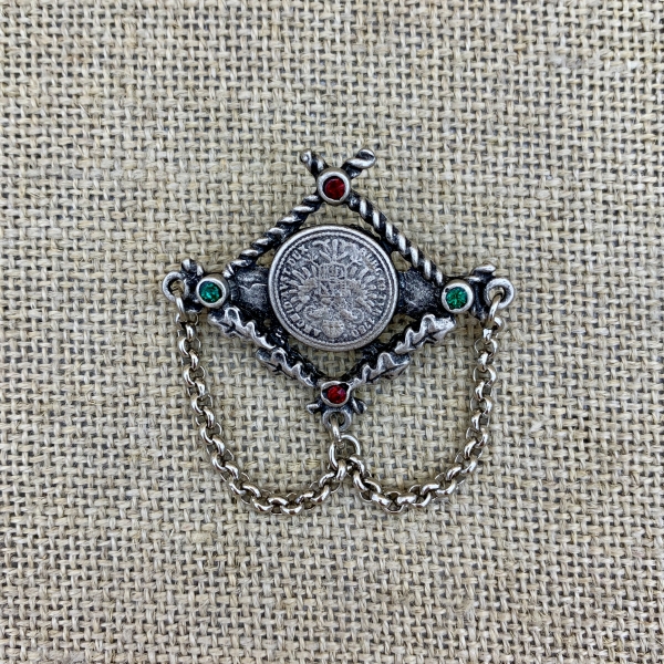 Anstecknadel Münze vorne