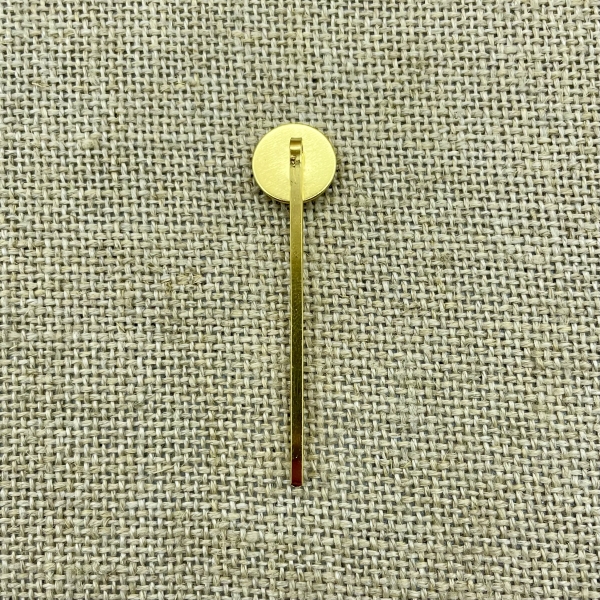 goldene Haarklammer Rückseite | Trachtenschmuck