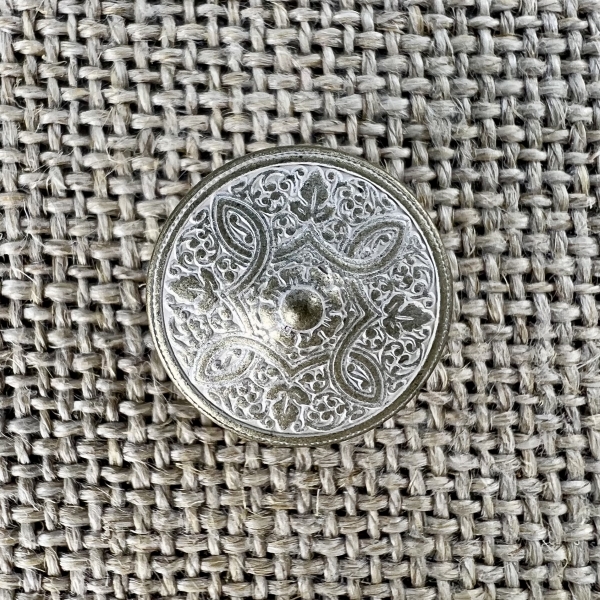 nordischer Taler-Knopf - neu-silber