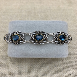Armband "Theresa" Saphire Front
