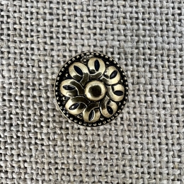 antiker-Knopf-altgold | Tracht-Knöpfe-Miederhaken-Schliessen aus Oberbayern
