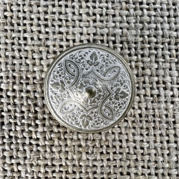 nordischer Taler-Knopf - neu-silber