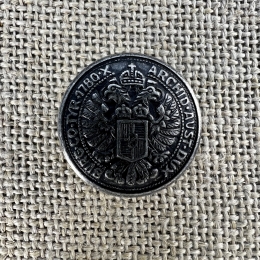 Theresien-Knop-alt-silber | Trachtenknopf und Kurzwaren aus Oberbayern