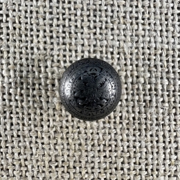 Westenknopf - Doppelkopf-Adler - alt-silber