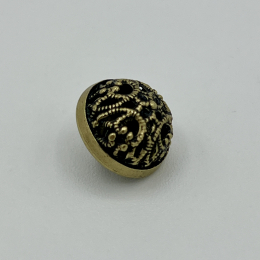 Trachtenknopf in Altmessing – Filigranes Ornament-Design